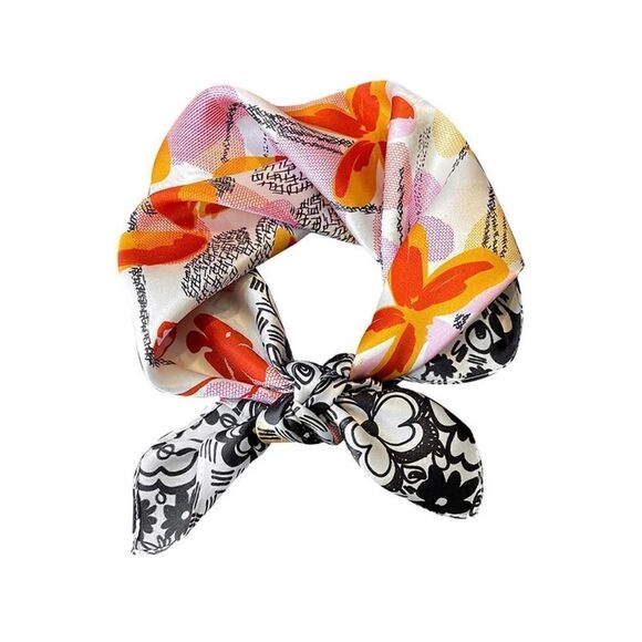 Funky floral Silk Scarf - Picture 1 of 5
